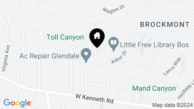 Map of 330 Kempton Road, Glendale CA, 91202