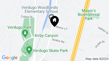 Map of 1734 N Verdugo Road 22, Glendale CA, 91208