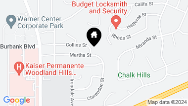 Map of 20703 Collins Street, Woodland Hills CA, 91367