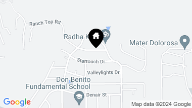 Map of 3800 Ranch Top Road, Pasadena CA, 91107