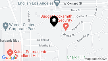 Map of 5718 Wallis Ln, Woodland Hills CA, 91367