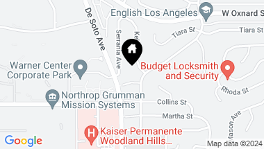 Map of 20859 Miranda Street, Woodland Hills CA, 91367