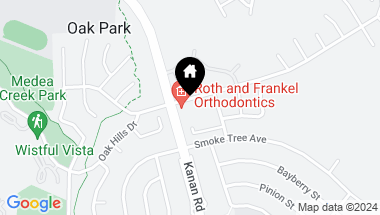 Map of 6246 Sunnycrest Drive, Oak Park CA, 91377