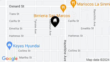 Map of 14142 Emelita Street, Sherman Oaks CA, 91401