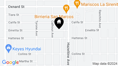 Map of 14136 Emelita Street, Sherman Oaks CA, 91401