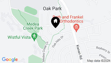 Map of 6086 Sunnycrest Drive, Oak Park CA, 91377