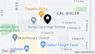 Map of 2234 San Marino Street, Oxnard CA, 93033