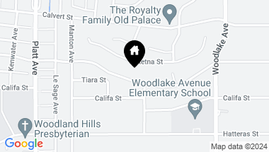 Map of 23413 Oxnard Street, Woodland Hills CA, 91367