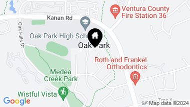 Map of 401 Tranquil Lane, Oak Park CA, 91377