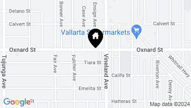 Map of 11026 Oxnard Street, North Hollywood CA, 91606