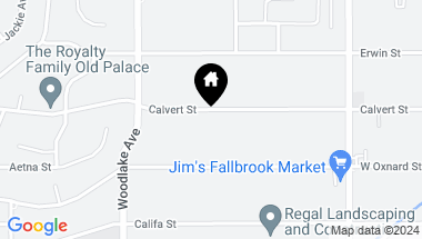Map of 23026 Calvert Street, Woodland Hills CA, 91367