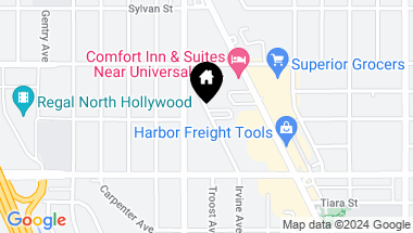 Map of 6067 Hazelhurst Place, North Hollywood CA, 91606