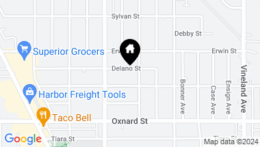Map of 11314 Delano Street, North Hollywood CA, 91606