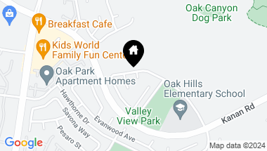 Map of 5118 Churchwood Drive, Oak Park CA, 91377
