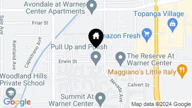 Map of 22243 1/4 Erwin St., Woodland Hills CA, 91367