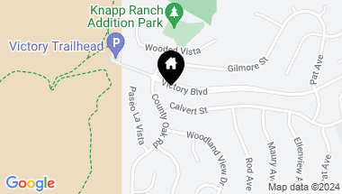 Map of 24777 Calvert Street, Woodland Hills CA, 91367