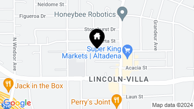 Map of 518 Crosby Street, Altadena CA, 91001