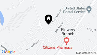 Map of 5832 Gainesville Street, Flowery Branch GA, 30542