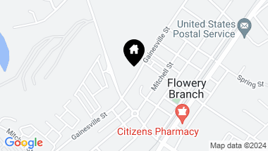 Map of 5824 Gainesville Street, Flowery Branch GA, 30542