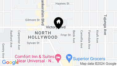 Map of 11633 Friar ST, NORTH HOLLYWOOD CA, 91606