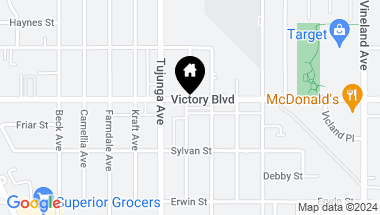 Map of 11326 Victory Blvd, North Hollywood CA, 91606