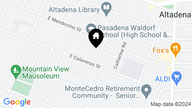 Map of 2391 Santa Rosa Avenue, Altadena CA, 91001
