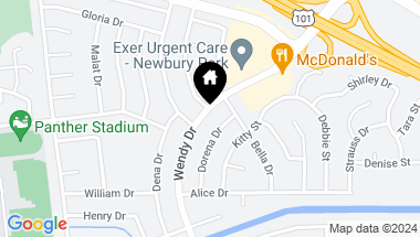 Map of 636 Wendy Drive, Newbury Park CA, 91320