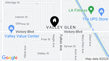 Map of 13225 Victory Boulevard, Valley Glen CA, 91401