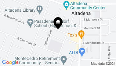 Map of 738 Deodara Drive, Altadena CA, 91001
