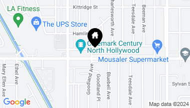 Map of 12777 Victory Boulevard, North Hollywood CA, 91606