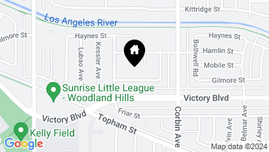 Map of 19813 Gilmore ST, WOODLAND HILLS CA, 91367