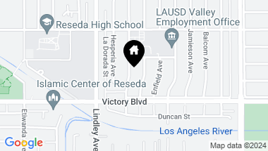 Map of 6444 Newcastle AVE, RESEDA CA, 91335