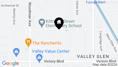 Map of 13510 Kittridge Street, Valley Glen CA, 91401