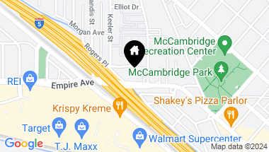 Map of 1718 Rogers Place 1A, Burbank CA, 91504