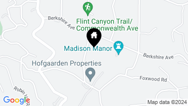 Map of 4158 COMMONWEALTH Avenue, La Canada Flintridge CA, 91011