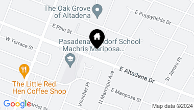 Map of 227 E Altadena Drive, Altadena CA, 91001