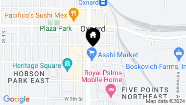 Map of 626 S Oxnard Boulevard, Oxnard CA, 93030