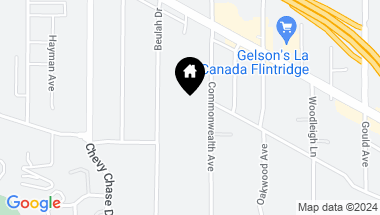 Map of 4385 Commonwealth Avenue, La Canada Flintridge CA, 91011