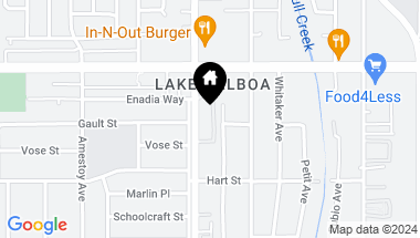 Map of 7100 Balboa BLVD Unit: 405, LAKE BALBOA CA, 91406