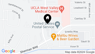 Map of 7210 Woodlake Ave, West Hills CA, 91307