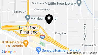 Map of 819 Parkman Dr, La Canada Flintridge CA, 91011