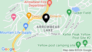 Map of 33020 Arrowbear Drive, Running Springs CA, 92382
