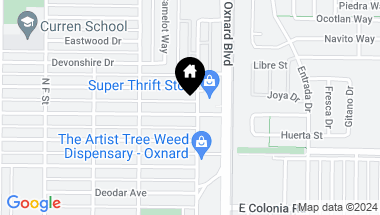 Map of 809 N A Street, Oxnard CA, 93030