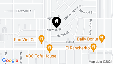 Map of 18006 Keswick Street, Reseda CA, 91335