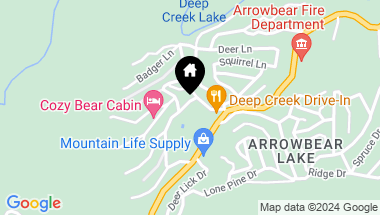 Map of 32835 Cougar Ln, Running Springs CA, 92382
