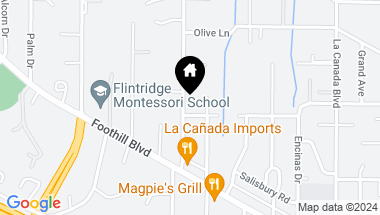 Map of 4606 Alta Canyada Road, La Canada Flintridge CA, 91011