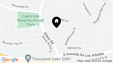 Map of 2627 Ridgebrook Place, Thousand Oaks CA, 91362
