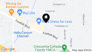 Map of 4526 Leata Lane, La Canada Flintridge CA, 91011