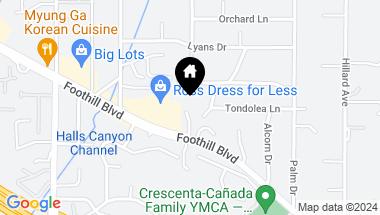 Map of 4526 Leata Lane, La Canada Flintridge CA, 91011