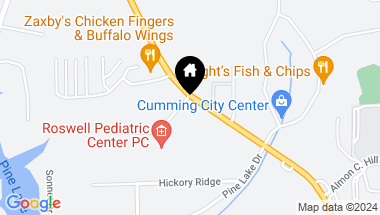 Map of 436 N Corners Parkway, Cumming GA, 30040